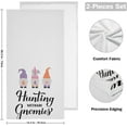 thumbnail image 2 of Hunting Gnomes Easter Hand Towels 2 PCS, Cute Dwarf Kitchen Towel Ultra Soft and Highly Absorbent,Decorative Fingertip Face Towel for Bathroom Hotel, 28.3"x14.4", 2 of 5