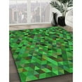 thumbnail image 3 of Ahgly Company Machine Washable Indoor Rectangle Transitional Neon Green Area Rugs, 8' x 10', 3 of 7