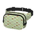 thumbnail image 2 of Picia Cute Chubby Frog Print Square Double-Layer Waist Bag Mini Adjustable Waist Belt Bag Exercise Running Travel Hiking, 2 of 9