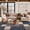 Blue, variant on World Rug Gallery Avora Modern Boxes Design Non-Slip Area Rug - Blue 6'6"x6'6"