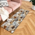 thumbnail image 4 of Corridor Stone Patterned Carpet with 3D Pebble Design Washable Floor Mat for Entrance Bathroom and Kitchen Use, 4 of 5