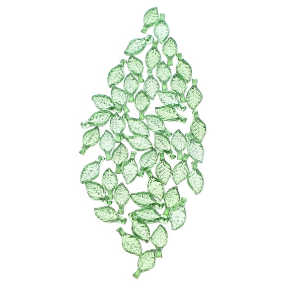 LOLIPPYY 50- Leaf Acrylic Beads for Jewelry Making, Craft Supplies, Accessories, and Everyday Projects
