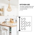 thumbnail image 2 of 2 Sets  Kitchenware Hanging Rack Dual Use Movable 7-hook Kitchenware Hanging Rack, 2 of 6