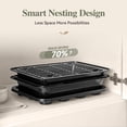 thumbnail image 2 of TINANA 28-Piece Nonstick Bakeware Set, Carbon Steel Baking Pans, Muffin Pan, Pizza Pan, Cookie Sheet, Rack, Silicone Cups & Oven Mitt, 2 of 8