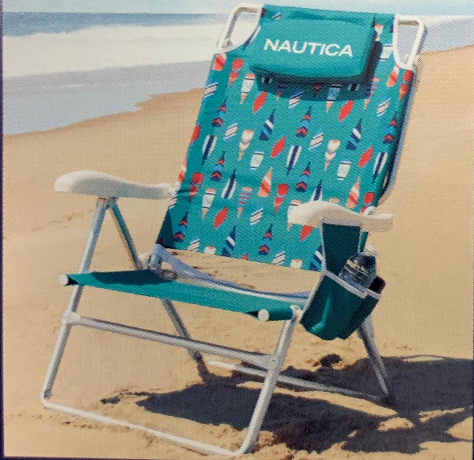 nautica 7 position beach chair