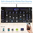 thumbnail image 4 of PYLE PYD1964B - Bluetooth 6-Channel DJ Mixer 19'' 5U Rack Mount System Digital LED Illuminated Controls, 4 of 4