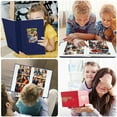 thumbnail image 2 of Photo Album 4x6 300 Pictures, Photo Book Linen Cover with Front Window, Large Capacity Slip-in Picture Albums with Horizontal Pockets for Wedding Kids Travel Anniversary Family Baby Pictures, Blue, 2 of 8
