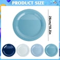 thumbnail image 3 of 10.2 Inch Wheat Straw Dinner Plates, 1 Pack Unbreakable Sturdy Plastic Reusable Plate, Microwave and Dishwasher Safe PP Plates, Lightweight Dinner Plates, Non-Toxic, BPA Free,Aqua, 3 of 8