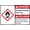 Warning Sign 4, variant on English + Spanish ANSI DANGER Oxidizer Storage Area Only Sign - 8"x12" Metal Tin Sign with GHS Symbol, Chemical Safety Warning for Oxidizer Storage, Bilingual Zone