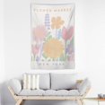 thumbnail image 3 of Gojian Danish Pastel Botanical Flower Market Aesthetic Floral Plants Tapestries Wall Hanging Tapestry Decorative Flag For Home Decor Living Room College Dorm Bedroom Banner, 3 of 6
