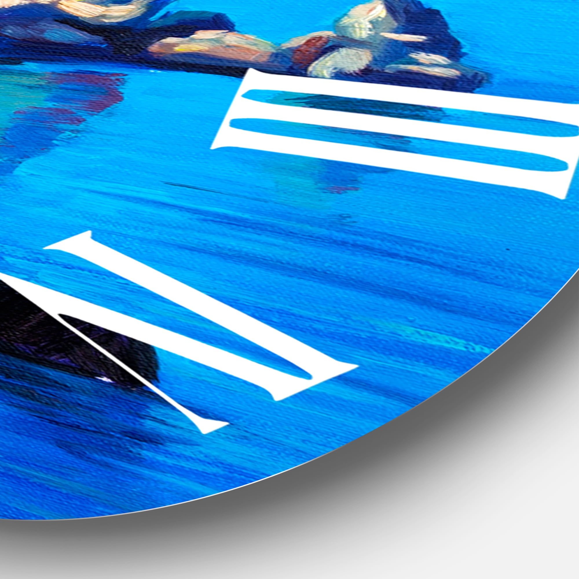 Designart 1 in Coastal Wall Clock