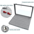 thumbnail image 4 of Caja de almacenamiento para anillos - Joyero con tapa de vidrio en vitrina para anillos MFZFUKR 2035256-1, 4 of 5