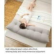 thumbnail image 7 of ColourTree Grey Triangular Headboard Wedge Pillow Back Support Pillow for Sitting up in Bed Backrest Headboard Cushion Daybed Pillow with Removable Cover,78.7 * 19.6 * 7.87 Inches, 7 of 7