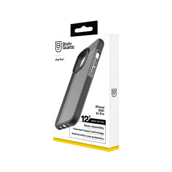 BodyGuardz Ace Pro® Case for iPhone 13 Pro - Smokey Black