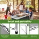 thumbnail image 5 of WildFinder Mesa de Camping, Mesa de Camping Plegable con Almacenamiento, Ligera y portátil, Mesa Plegable Ajustable en 3 Alturas para Barbacoa, Camping, Picnic y Uso en Interiores, Gris, 5 of 5