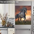 thumbnail image 5 of Running Herds of Horses Dishwasher Door Cover Reusable Trimmable Kitchen Fridge Front Decal Magnetic Home Refrigerator Magnet Decal Panels 20"Wx26"H Home Decor, 5 of 5