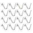 thumbnail image 1 of Unique Bargains 16pcs Single Button Kayak Paddle Snap Spring Clip 5.5x8x38mm V-Shaped Hollow Telescopic Locking Tube Clips, 1 of 5