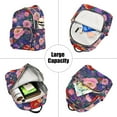 thumbnail image 5 of FORMRS Mini Backpack Purse for Women Quilted Travel Daypack Casual Shoulder Bag, Beautiful Floral Pattern, 5 of 7