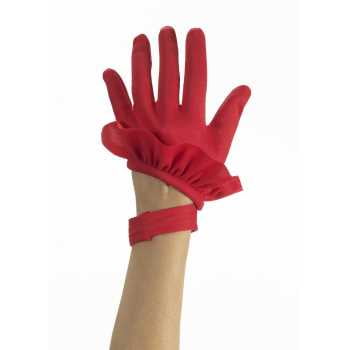 red clown gloves