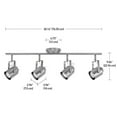 thumbnail image 2 of Globe Electric 59237 Westmore 4-Light Track Lighting, Brushed Nickel Finish, Bulbs Included, 2 of 3
