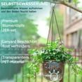 thumbnail image 3 of 3 Pack Self Watering Hanging Planters for Indoor and Outdoor Plants, Gray Small Hanging Planter,4.5 Inch Hanging Baskets with Chains Drainage Holes, Hanging Flower Pot for Garden Home, 3 of 8
