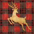 thumbnail image 2 of Brent, Paul 26x26 White Modern Wood Framed Museum Art Print Titled - Buffalo Check Reindeer II, 2 of 4