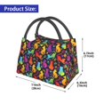 thumbnail image 2 of Disketp Colorful Cats Bolsa Térmica Estampada, Bolsa Térmica Aislante para Almuerzo, Playa y Campamento, 2 of 6
