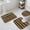 Gold, variant on Black Golden Striped Bath Mat 3 Piece Bathroom Rug Set, Luxury Farmhouse Stripes Non Slip Bath Rug Contour Mat and Toilet Lid Cover, Absorbent Shower Mats Soft Bath Rugs and Mats Sets