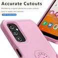 thumbnail image 6 of Xhy Samsung Galaxy A14 5G Case with Privacy Screen Protector Military Grade Double Layer Drop Resistant Durable for Galaxy A14 5G Phone - Pink, 6 of 9