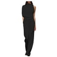 thumbnail image 2 of HHeiK Women's Banquet Dress Jumpsuit Casual Loose Sleeveless Wide Leg Pant Romper Hanging Neck Trousers, 2 of 5