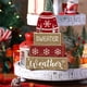 thumbnail image 2 of Juego de suéteres navideños con estampado de líneas para decoración de mesa de madera, 4 unidades, 2 of 7