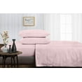 thumbnail image 3 of 300 Thread Count Sheet Set 4 Piece - Extra Soft 100% Egyptian Cotton 18" Deep Pockets Sheets, Luxury Bed Sheets, Long Staple & Machine Washable Cooling Sheets - Pink Solid, Twin-XXL Size., 3 of 6