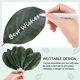 thumbnail image 4 of Paquete de 30 hojas artificiales, hoja verde falsa con tallos para DIY 9x23cm, 4 of 7