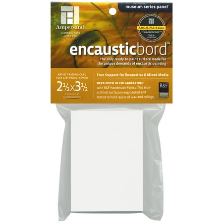 UPC: 0707310800015 | Ampersand Art  Encausticbord  Uncradled  1/8  Profile  ATC (2.5  x 3.5 )  5/Pkg.