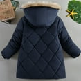 thumbnail image 4 of Toddler Winter Coats for Boys with Hooded Puffer Jacket Navy Puffer Coat Zip up Long Sleeve Thicken Waterproof Jacket Kids Jacket for Kids 3-4 Years, 4 of 4