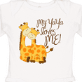 thumbnail image 4 of Inktastic My Yaya Loves Me Boys or Girls Long Sleeve Baby Bodysuit, 4 of 5
