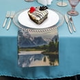 thumbnail image 4 of WERPE Mountain Range Lake Forest Cloth Napkin Reusable Party Dinner Decoration Washable Napkins 4 PCS, 4 of 7