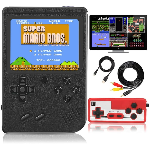 Handheld Game Console, 400 Classic Fc Games, Mini Handheld Game Console  With 3.0-Inches Color Screen , 1020Mah Rechargeable Battery That Can  Connect To Tv And Two Players 