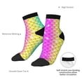 thumbnail image 6 of Sigee Rainbow Scales2 for Crew Soft Moisture-wicking Socks ,Cushion Moisture Wicking Boot Socks for Men and Women, 6 of 7