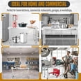 thumbnail image 6 of Kselythan 36 x 24 Inch Stainless Steel Work Table,Commercial Kitchen Prep Table Metal Table for Restaurant and Home, 6 of 7