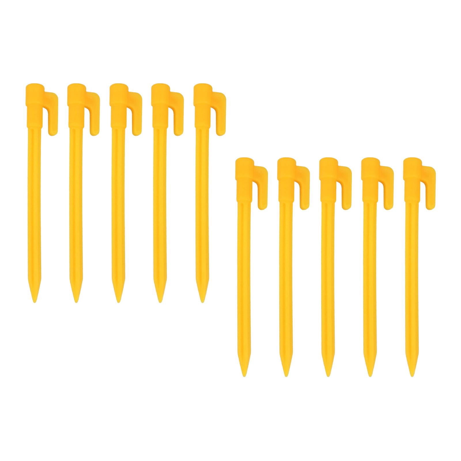simhoa 4x 10Pcs Tent Stakes Pegs Ground Pegs Fence Hooks Pegs Tent Nails Stake Garden Stakes Camping Tents Nails for Yard, Outdoor, Lawn, Netting, Fishing