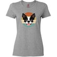 thumbnail image 3 of Inktastic Boston Terrier Dog Retro Sunset Women's T-Shirt, 3 of 5