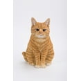 thumbnail image 1 of Garden Decor Animal Statue Orange Tabby Cat Sitting, 1 of 5