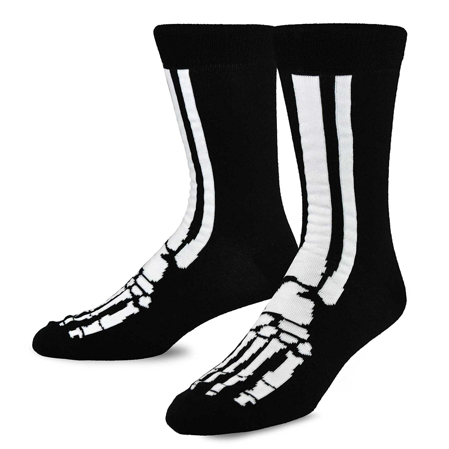TeeHee Novelty Halloween Skeleton Fun Socks (1013, Crew)