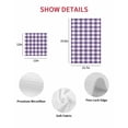 thumbnail image 7 of Purple Checkered Kitchen Dish Towels for Drying Dishes Set of 4, Farmhouse Buffalo Plaid Waffle Weave Microfiber Hand Tea Bathroom Towels Quick Dry & Absorbent Towel 15.7x23.6, 7 of 7