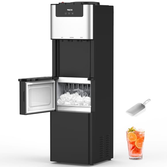 VECYS Water Dispenser with Ice Maker 3 5 gal, 27LBS Daily Ice & Child Lock