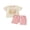 Pink, variant on Baby Boy Girls First Birthday Outfit Wild One Years Old Birthday Summer Clothes Short Sleeve Letters Zoo Animals Print T Shirt Tops and Elastic Waist Pockets Shorts Set