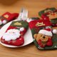 thumbnail image 3 of 4 Uds. Suministros de decoración navideña, decoraciones de mesa de restaurante, juegos de cubiertos, juegos de cubiertos, bolsas de regalo, calcetines de Navidad JAMW Sencillez, 3 of 5