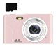 thumbnail image 1 of Digital camera with 48 MP, HD 1080p and 16x Zoom with 32GB card Pink, 1 of 2