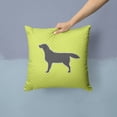 thumbnail image 2 of Dog Profile Checkerboard Design Fabric Decorative Pillow, 2 of 4